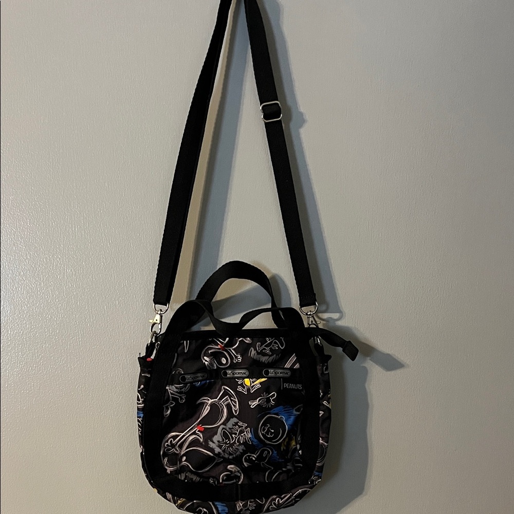 Lesportsac Crossbody Bag In Chalkboard Snoopy Pattern